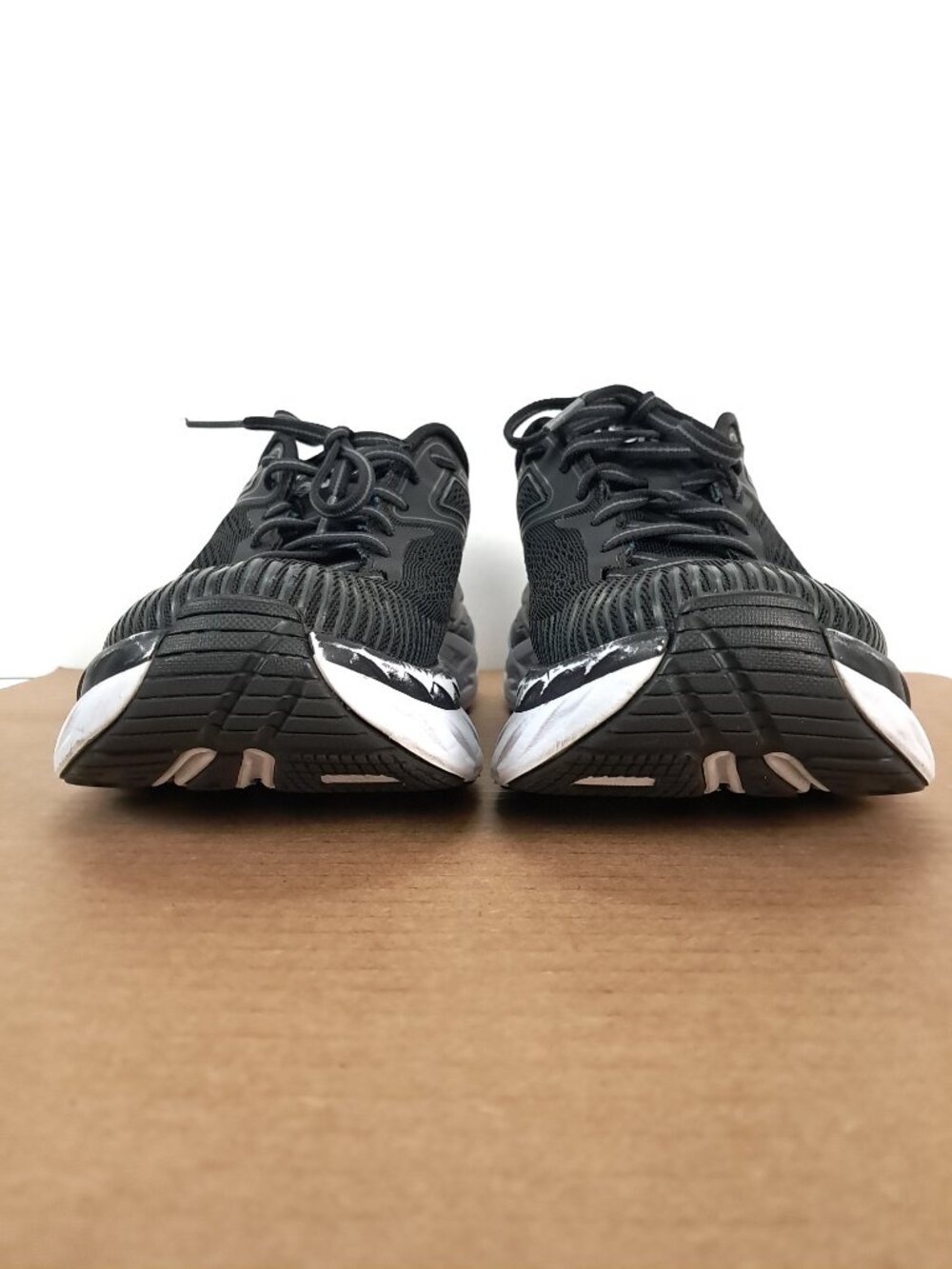 Hoka One One Bondi 7 Shoes Women Size 8 Black Sneakers Athletic 1110519 BWHT - Picture 7 of 16